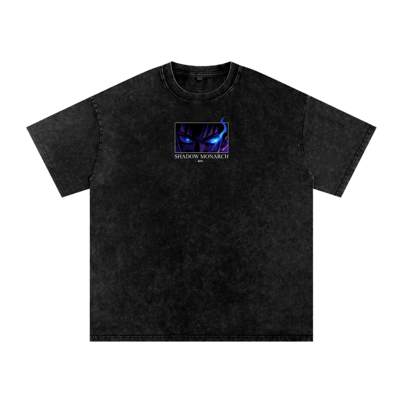 Solo Leveling inspired Acid Wash Oversize T-Shirt - 250 GSM
