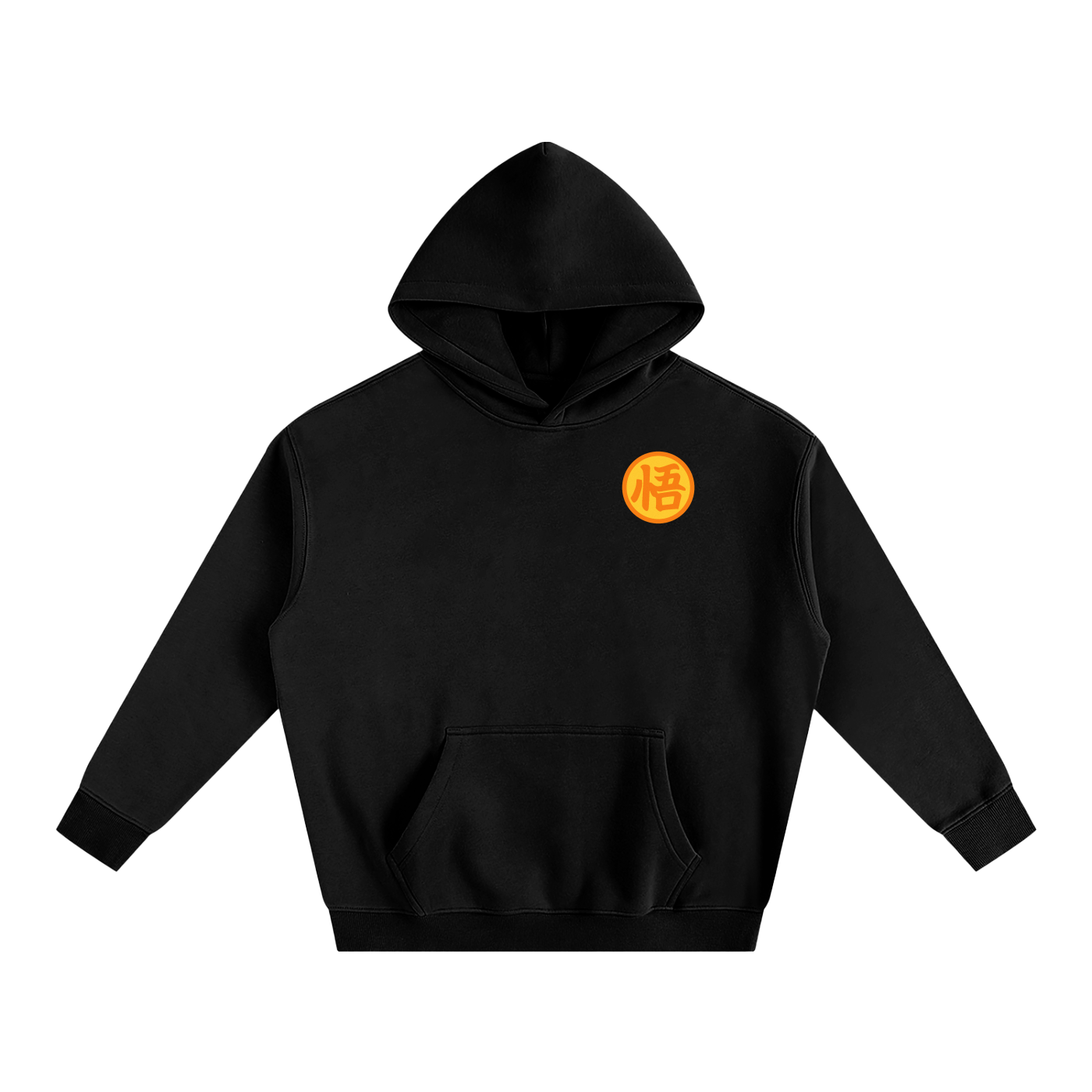 Dragon Ball Z, Goku inspired Black Oversize Fleeced Hoodie