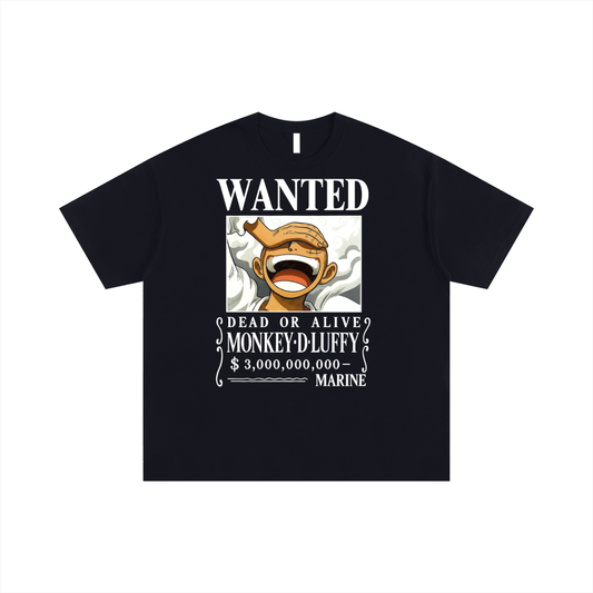 One Piece inspired, Luffy Wanted Poster Oversized T-Shirt